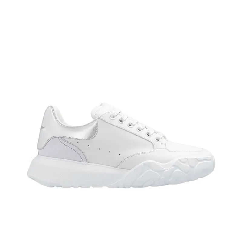 Alexander McQueen Court Trainer 'White Silver' Women's-1