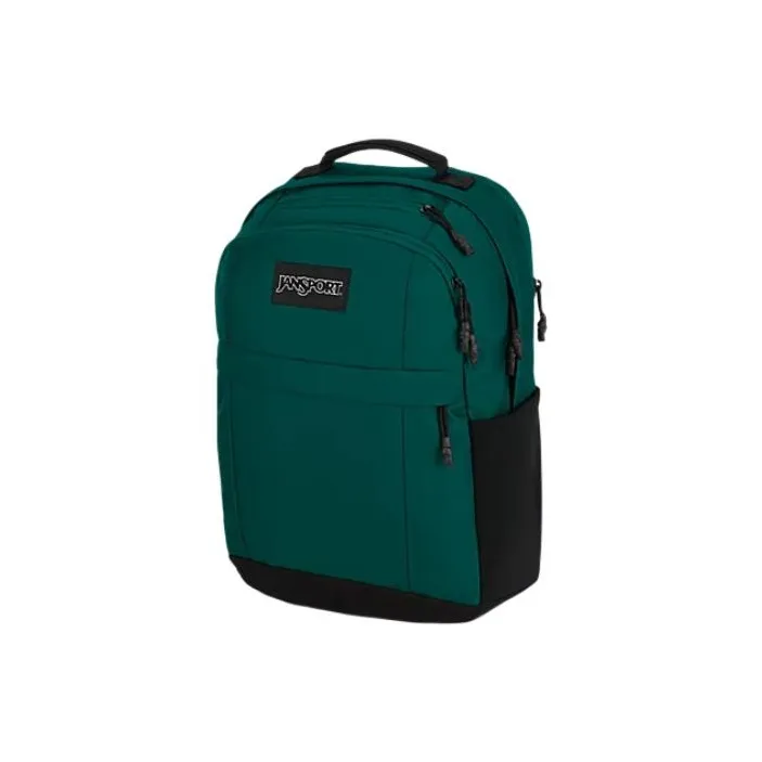 JanSport Recycled Polyester Backpack Unisex Deep Pine-1