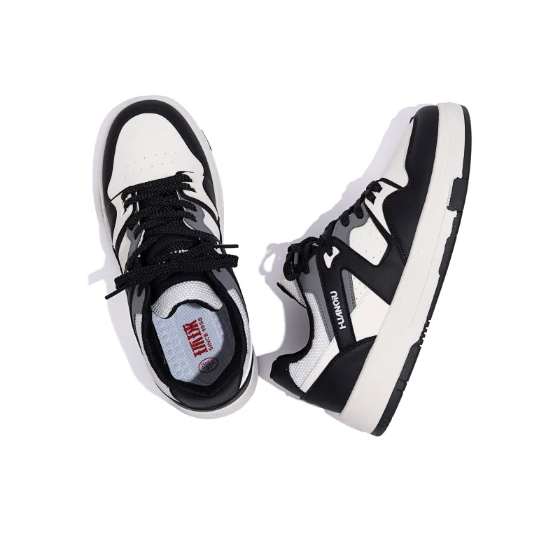 HUANQIU Small White Shoes Balance Height Increasing Low-Top Skateboard Shoes Unisex-4