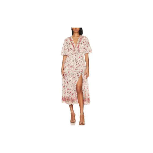 FREE PEOPLE Short-Sleeved Dresses Women's Pink