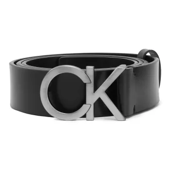 CALVIN KLEIN Genuine Leather Belts Men's Black Width 3.8cm