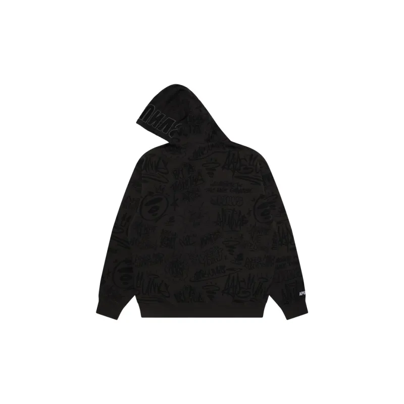Aape Graffiti print Hooded Jacket-1