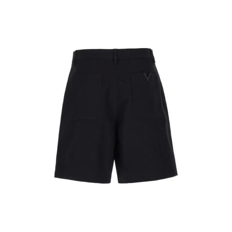 Valentino Logo Plaque Bermuda Shorts-1