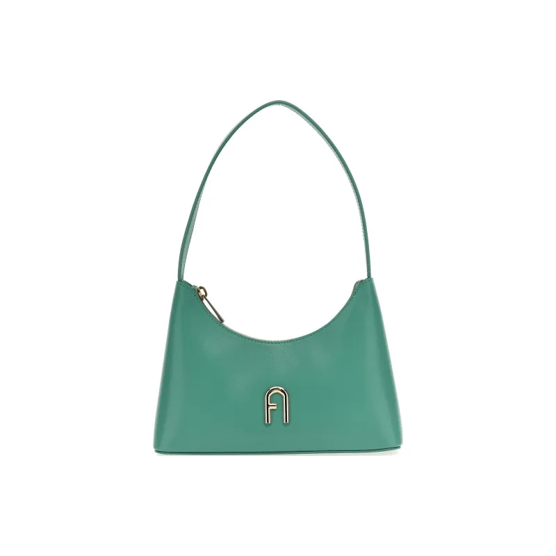 Furla Diamante Calfskin Handbag, Shoulder Bag Women's Green-0