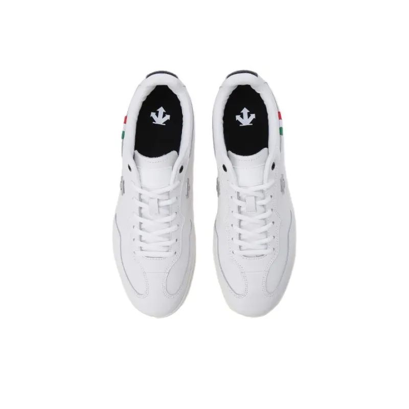 DESCENTE Non slip Lightweight Low Top Skateboard Shoes Unisex White-1