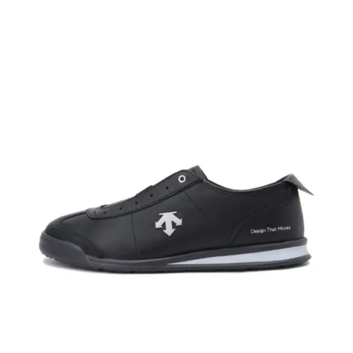 DESCENTE Chron Non slip Lightweight Low Top Skateboard Shoes Unisex Black