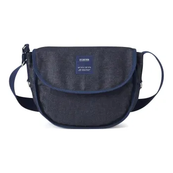 PORTER Twill Denim Crossbody Bag Shoulder Bag Unisex Marine Blue