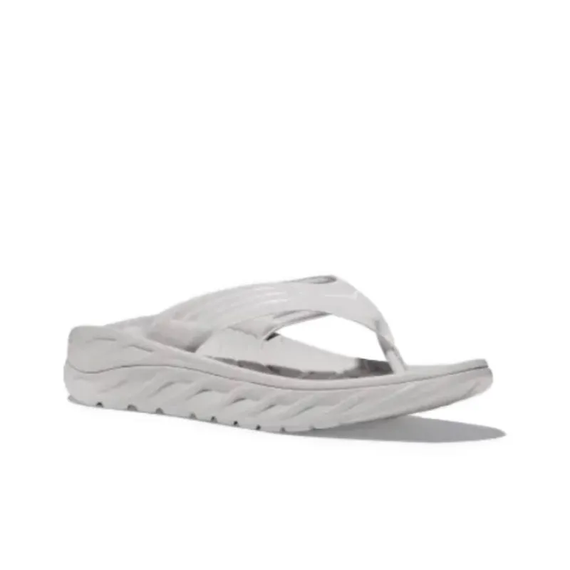 HOKA ONE ONE Ora Recovery Flip Lunar Rock White-3