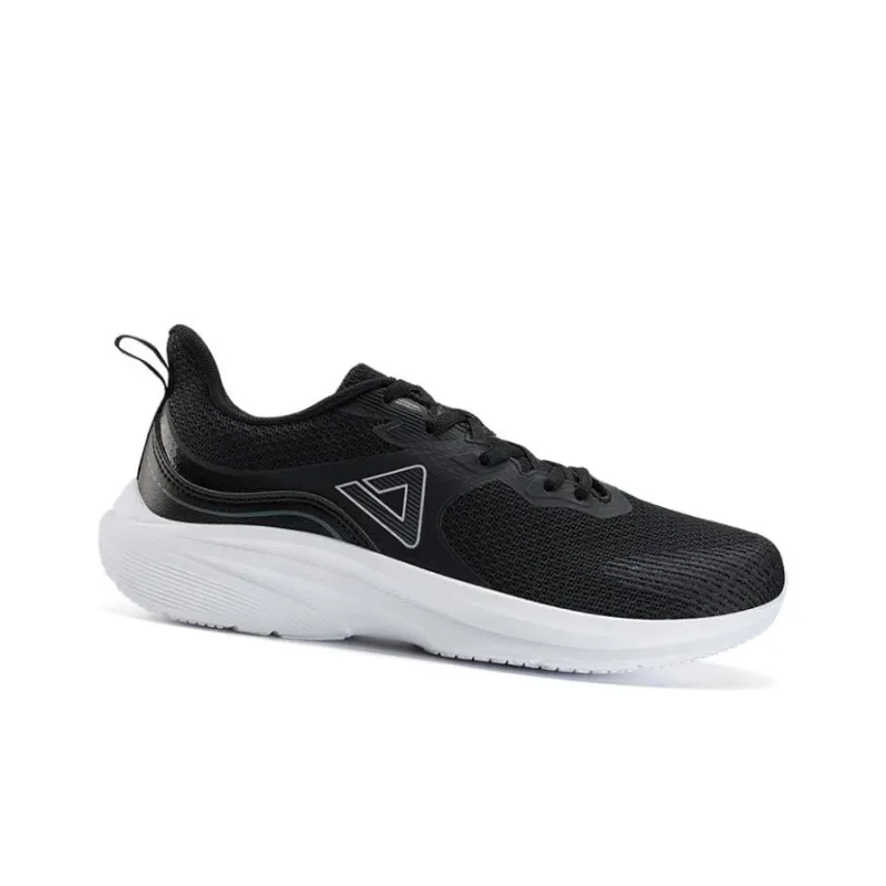 PEAK Slip Resistant Low Top Running Shoes Women's Black White-1