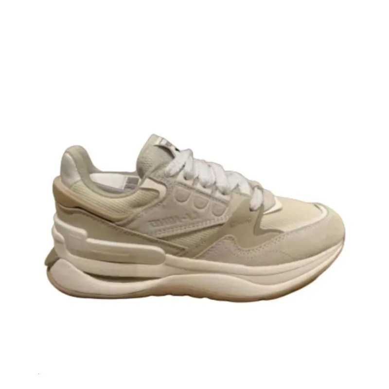 LiNing 001 Innocence V2 Platform Height Increasing Cushioning Wear Resistant Low Top Casual Shoes Women's Brown White-1