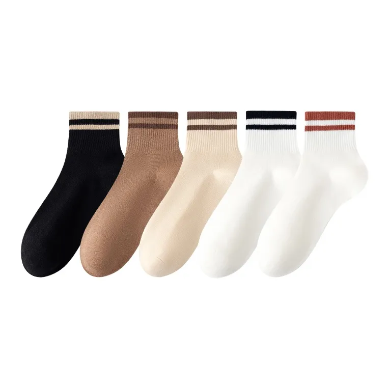 MIIOW Mid Calf Socks Men's 5 Pack-18
