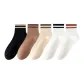 5 Pack (Black+Brown+Khaki+White+Black Stripe+White Red Stripe)