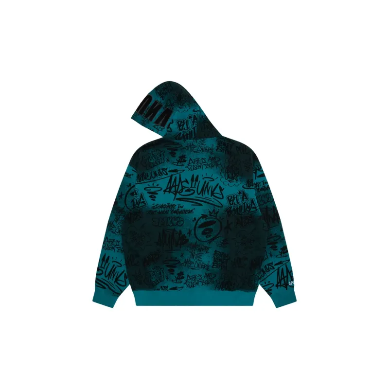 Aape Graffiti print Hooded Jacket-3