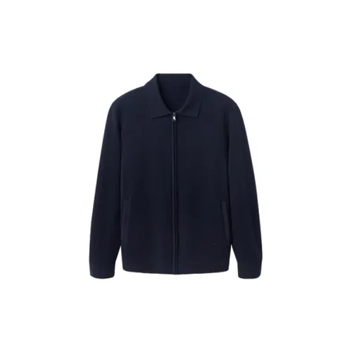 GOLDLION Sweaters Men Navy Blue