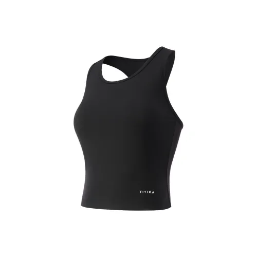 Titikaactive Sleeveless Sports Shirts Women's Black