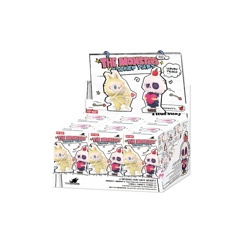 POP MART THE MONSTERS Naughty Journal Collection Figure Blind Box Products Single Mystery Box/Full Box 6 Pcs-1