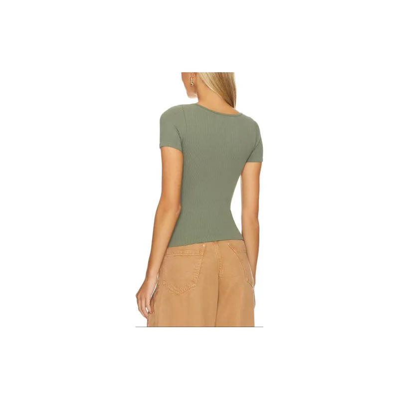 FREE PEOPLE T-Shirt Women's Olive-1