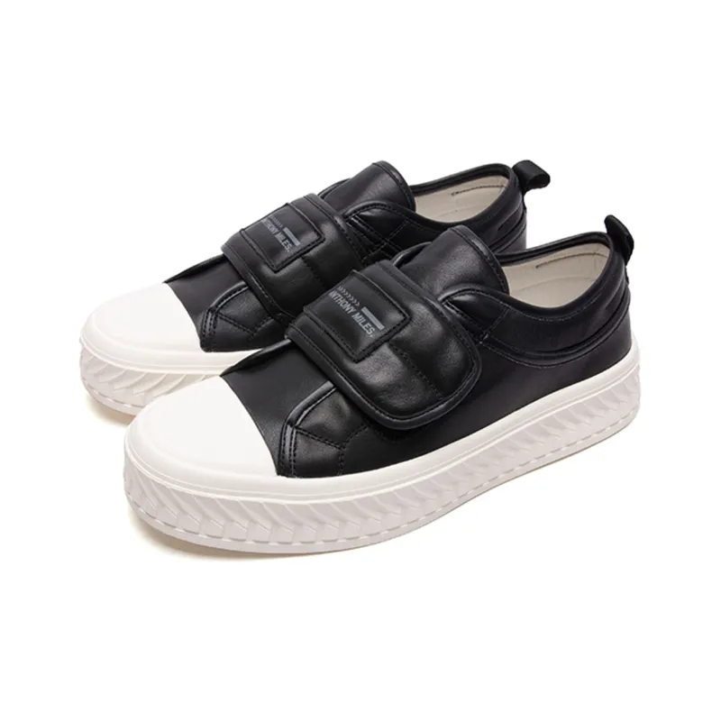 Anthony Miles Anthony Miller Low Top Skateboard Shoes Men's Black White-1