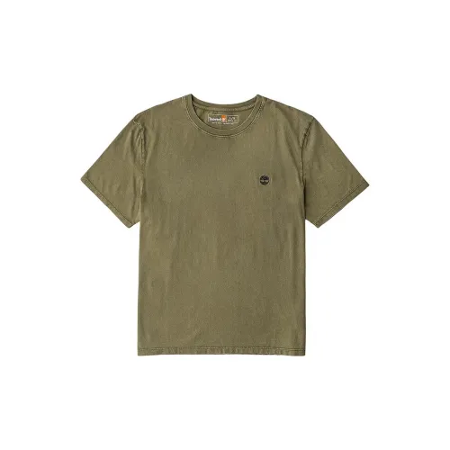 Timberland T-Shirts Men Khaki Green