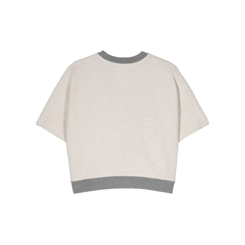 AUTRY Jersey Cropped Sweatshirt-1