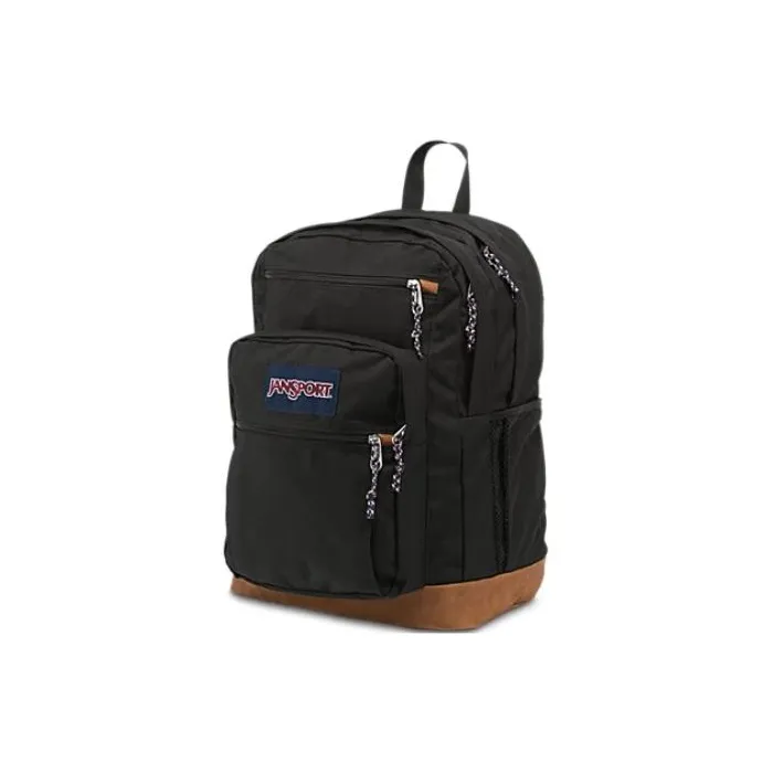 JanSport Synthetic Leather Backpack Regular Unisex Black-1
