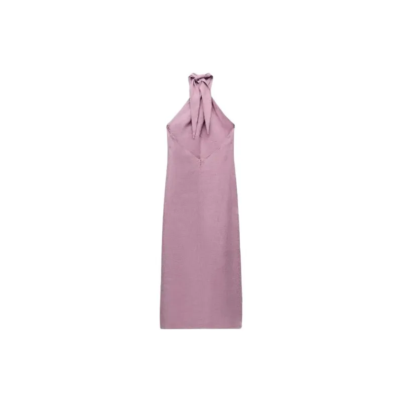 ZARA Sleeveless Dress Women's Light Purple-1