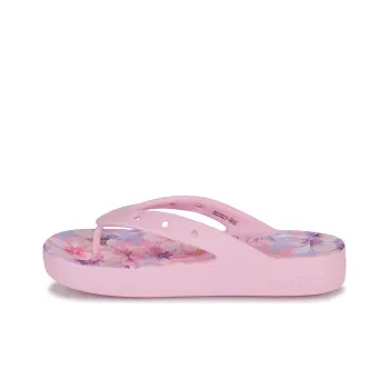Crocs Flip Flops Low Heel Women's Pink Purple