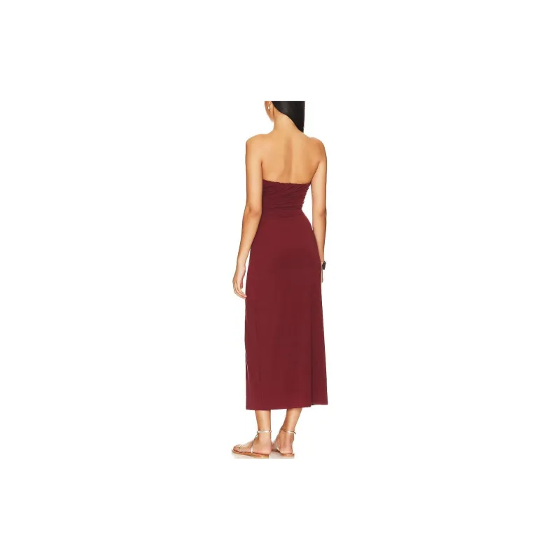 FREE PEOPLE Sleeveless Dress Women's Deep Red-1
