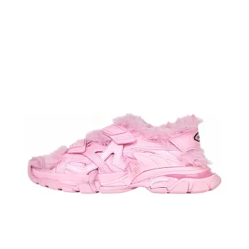 Balenciaga Track Sandal Fake Fur Pink Women's