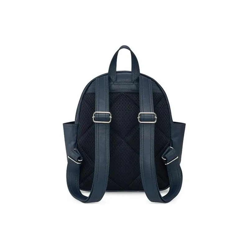 PORTER PU With Leather And Canvas Backpack Unisex Marine Blue-2