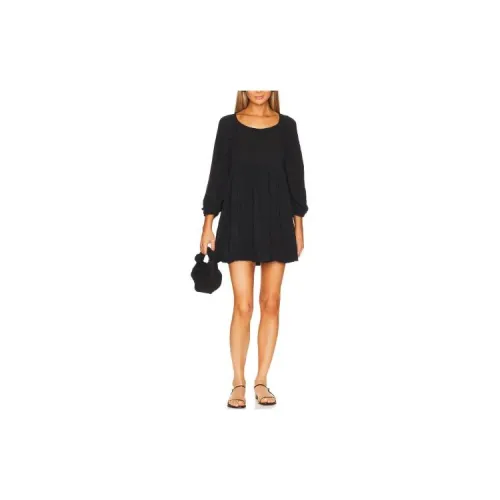 FREE PEOPLE Long-Sleeved Dresses Women's Black