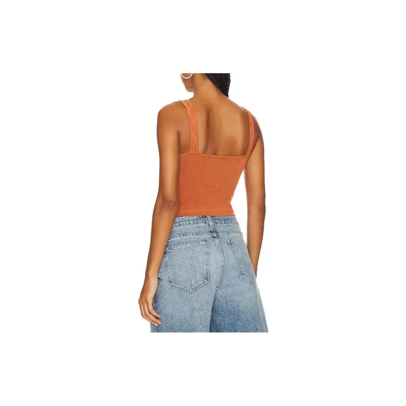 FREE PEOPLE Tank Tops Women's Light Brown-1