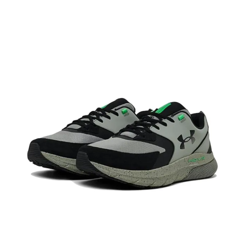 Under Armour HOVR Turbulence Running Cushioning Wear-Resistant Low-Top Running Shoes Men's Green Black-1