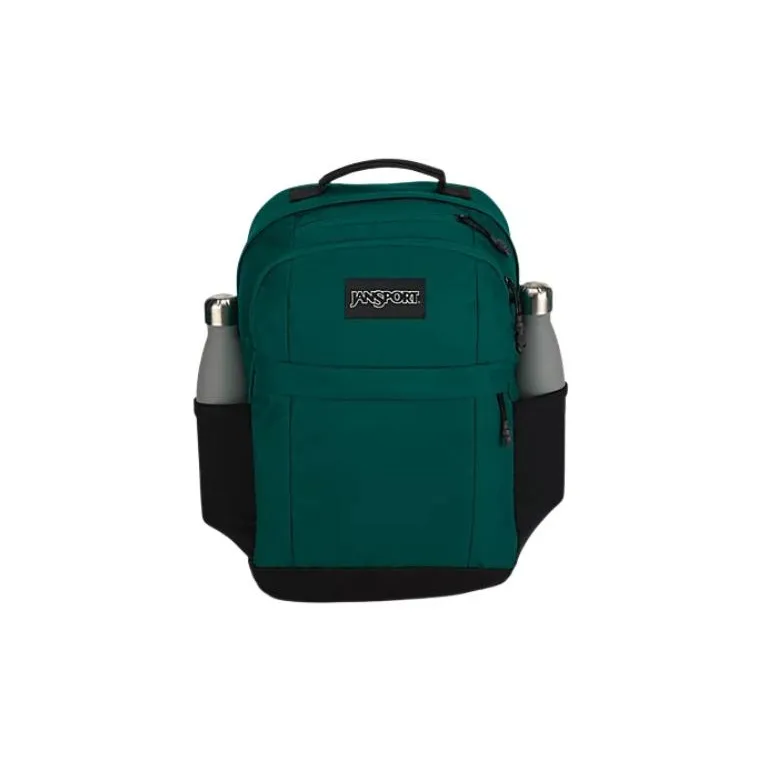 JanSport Recycled Polyester Backpack Unisex Deep Pine-3