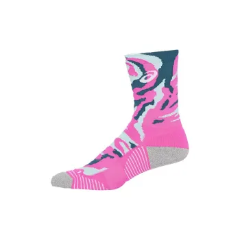 Asics COLOR CAMO RUN CREW SOCK Mid-Calf Socks Women's 1 Pack Pink