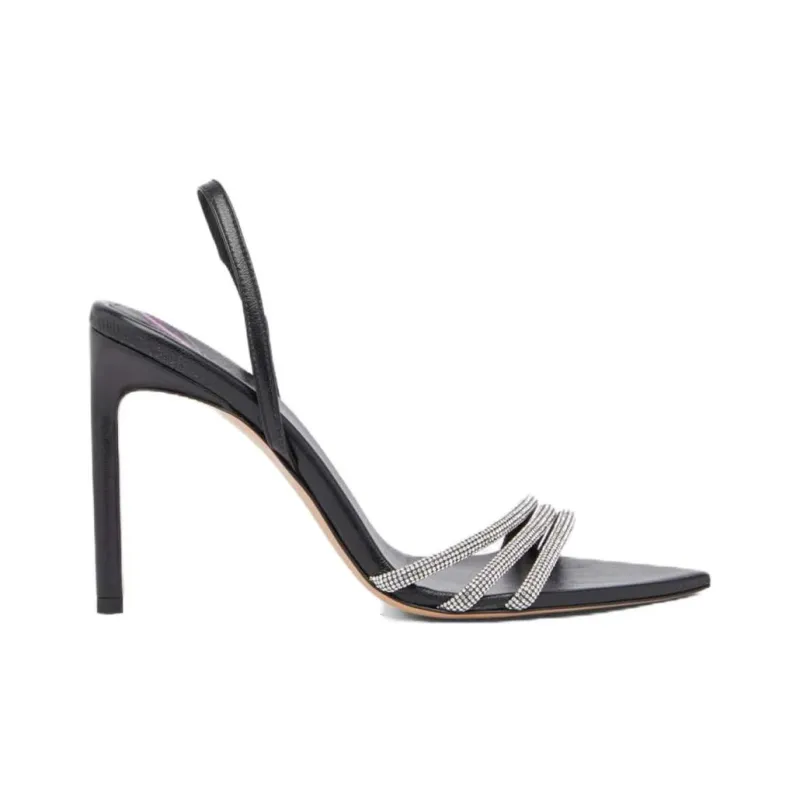 BETTINA VERMILLON Strap Sandals 10.5cm Women's Black-1