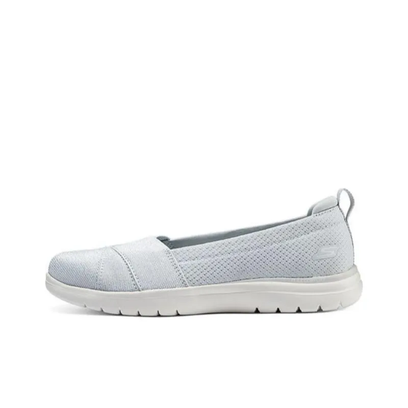 Skechers On The GO Fle Shock Absorbers With Slip Resistant Features Low Top Casual Shoes Women's Light Gray-0