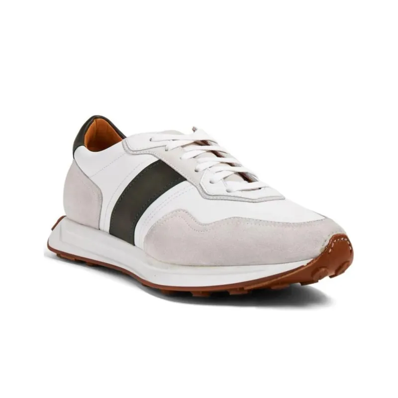 Magnanni Panelled Suede Sneakers-1