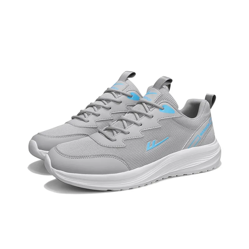 Warrior Breathable Lightweight And Wear-Resistant Low-Top Running Shoes Men's White-8