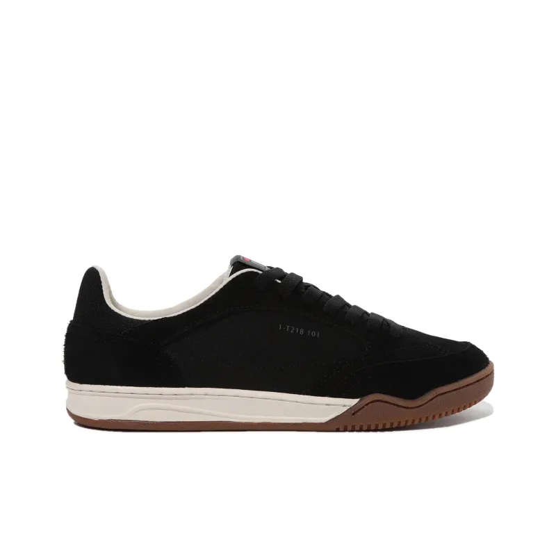 FILA Anti Slip And Wear Resistant Lightweight Low Top Skateboard Shoes Unisex Black White-1
