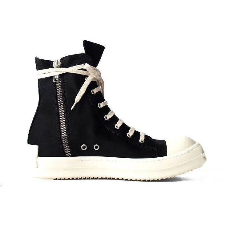 RICK OWENS Men's DRKSHDW Strobe Cotton Denim High 'Black RICK OWENS Men's DRKSHDW Strobe Cotton Denim High 'Black