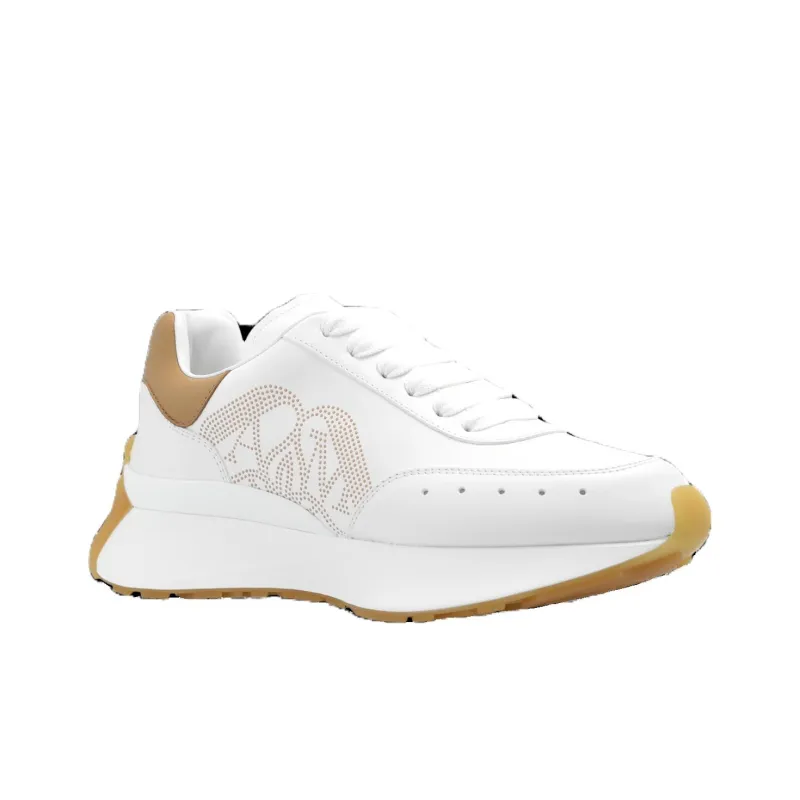 Alexander McQueen Sprint Runner Sneakers 'Tan White' Women's-2