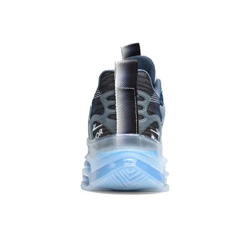 WARRIOR Chunky Sneakers Men Mid Top Black White/White Blue/White Blue Orange-13