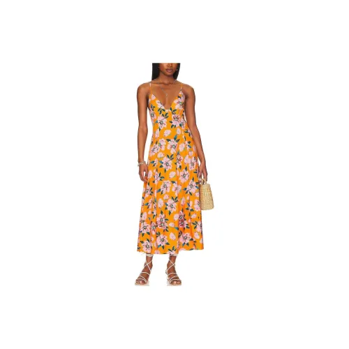 FREE PEOPLE Slip Dresses Women's Yellow