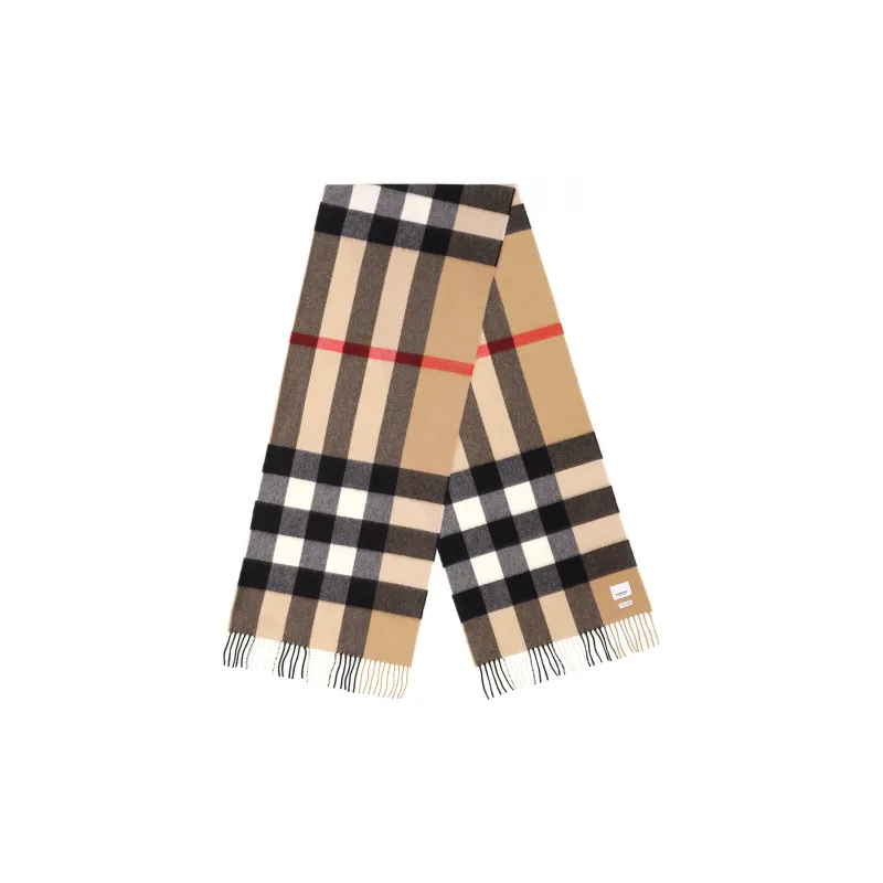 Burberry Checked Cashmere Scarf-2