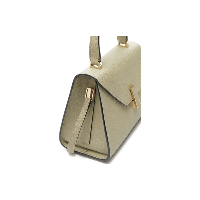 Valextra Iside Millepunte Calfskin Shoulder Bag, Crossbody Bag, Handbag Mini Women's Tundra Green-3