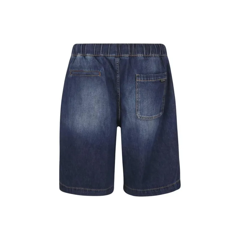 Valentino Denim Shorts Men's Blue-1