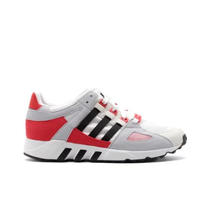 Adidas Cushioning, Wear Resistant Low Top Running Shoes Unisex White Gray Red-1