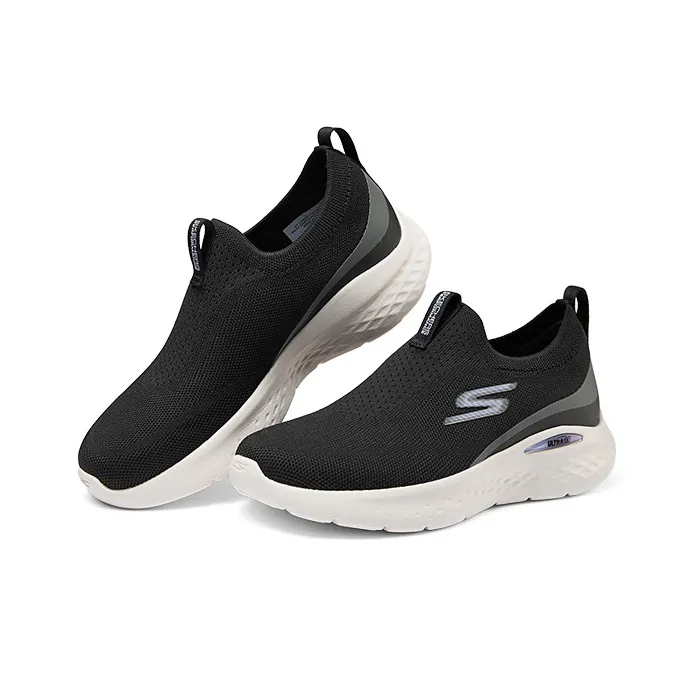 Skechers Go Run Lite Low Top Running Shoes Women's Black/Lavender-2