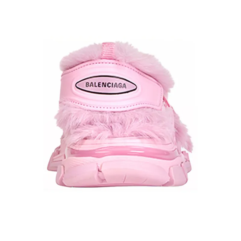 Balenciaga Track Sandal Fake Fur Pink Women's-4